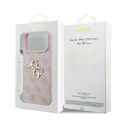 Coque pour Apple iPhone 18 Pro Max / 17 Pro Max, Guess, 4G Big Logo, Rose