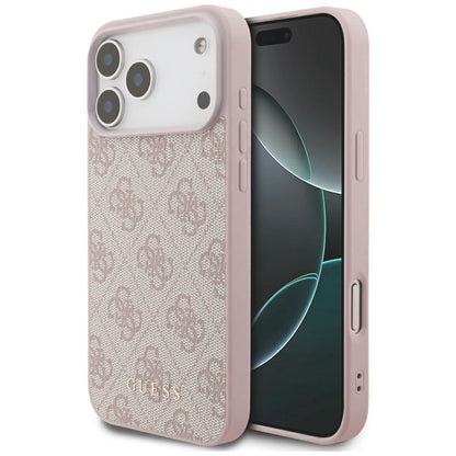 Coque pour Apple iPhone 18 Pro Max / 17 Pro Max, Guess, Logo Classique 4G, Rose