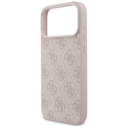 Coque pour Apple iPhone 18 Pro Max / 17 Pro Max, Guess, Logo Classique 4G, Rose