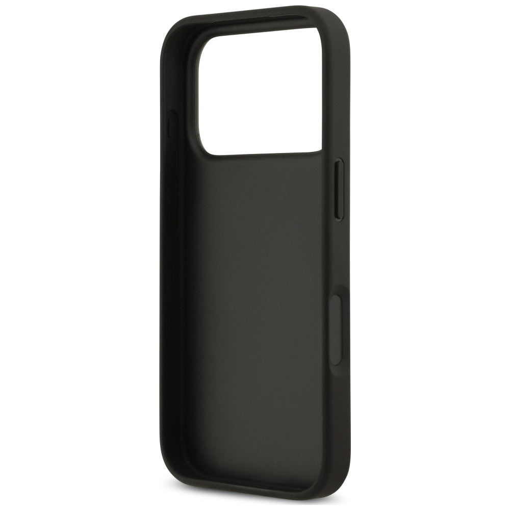Coque pour Apple iPhone 18 Pro Max / 17 Pro Max, Guess, 4G Double Card Triangle, noire