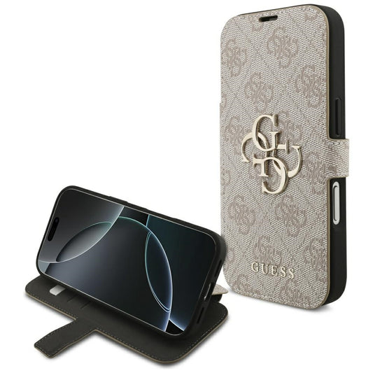 Coque pour Apple iPhone 18 Pro Max / 17 Pro Max, Guess, Logo Métal 4G, Rose
