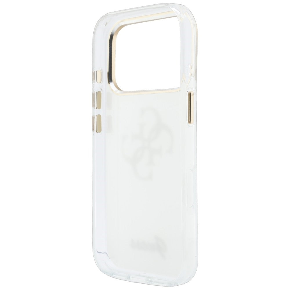 Coque pour Apple iPhone 18 Pro Max / 17 Pro Max, Guess, IML 4G Metal Script, Blanche