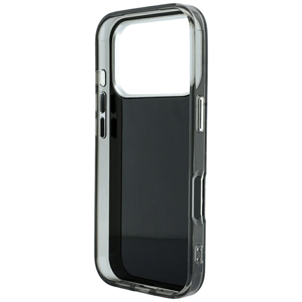 Coque pour Apple iPhone 18 Pro Max / 17 Pro Max, Karl Lagerfeld, Strass IML et Logo Électroplaqué, Noire