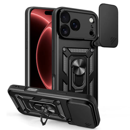 Hülle für Apple iPhone 18 Pro Max / 17 Pro Max, Techsuit, CamShield, Schwarz