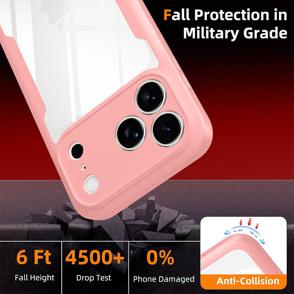 Coque pour Apple iPhone 18 Pro Max / 17 Pro Max, Techsuit, ColorVerse 360, Rose