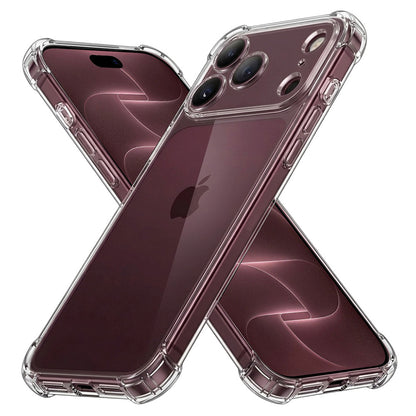 Hülle für Apple iPhone 18 Pro Max / 17 Pro Max, Techsuit, stoßfest klar, transparent