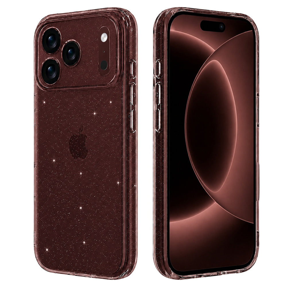 Hülle für Apple iPhone 18 Pro Max / 17 Pro Max, Techsuit, SparkleSkin, Transparent