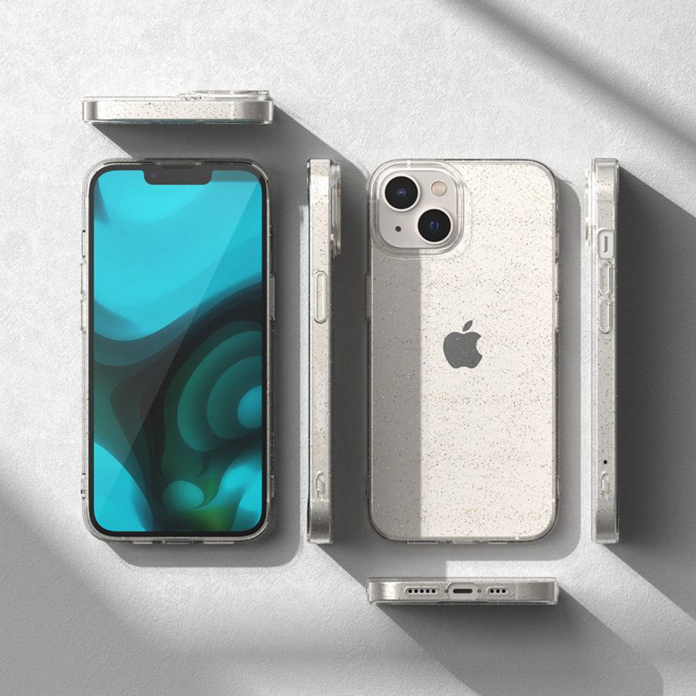 Hülle für Apple iPhone 18 Pro Max / 17 Pro Max, Techsuit, SparkleSkin, Transparent