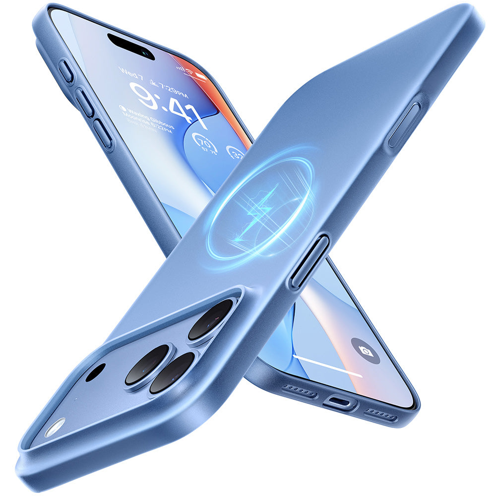 Coque MagSafe pour Apple iPhone 18 Pro Max / 17 Pro Max, Torras, OriginFit, Bleu