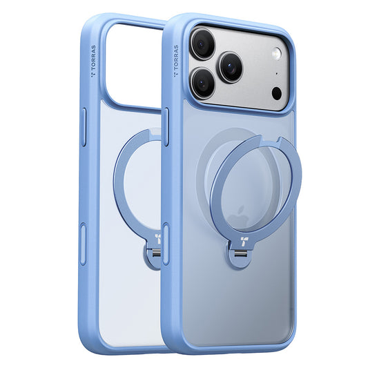 MagSafe-Hülle für Apple iPhone 18 Pro Max / 17 Pro Max, Torras, Ostand Spin, Blau