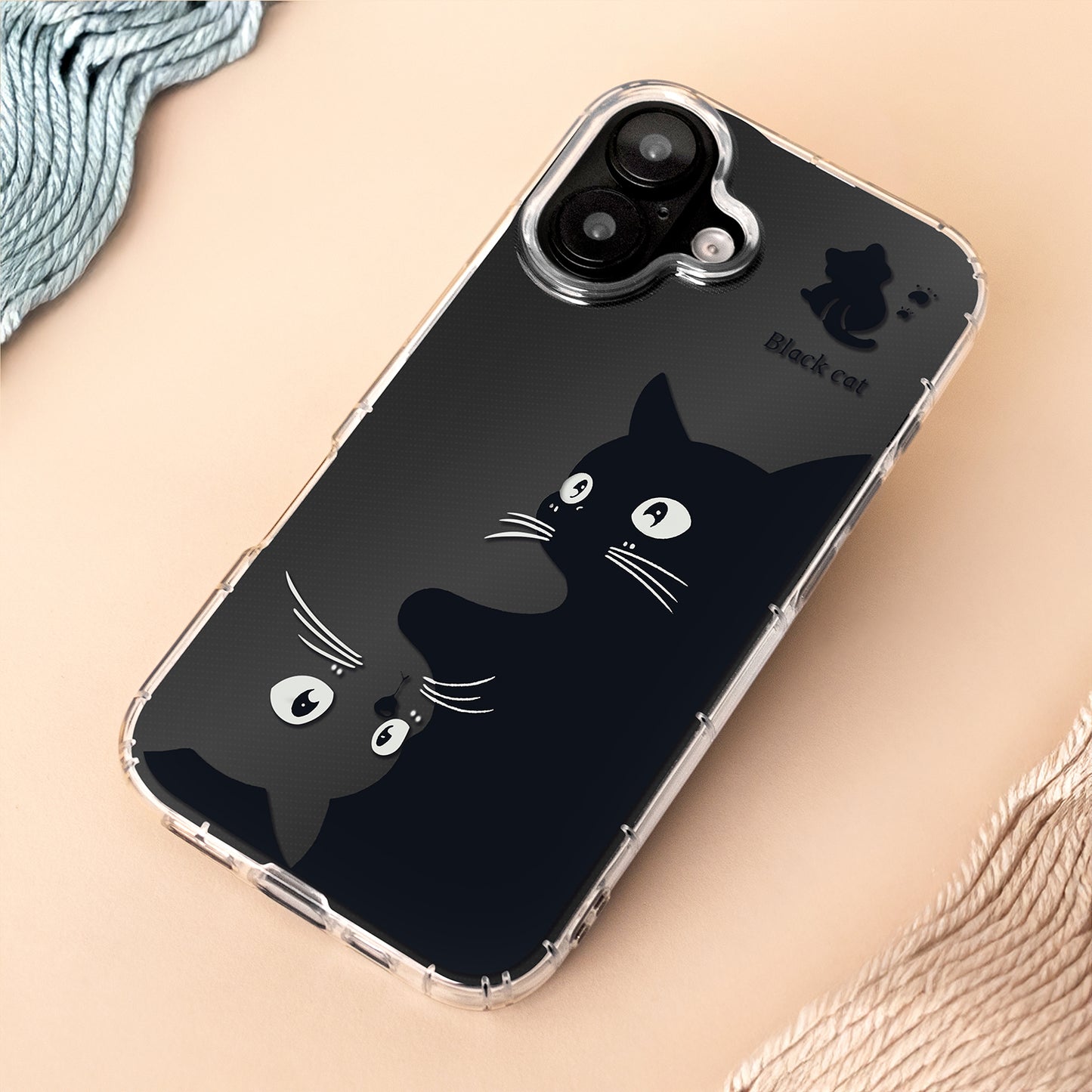 Hülle für Apple iPhone 17, OEM, Ultra Trendy Cat, Schwarz