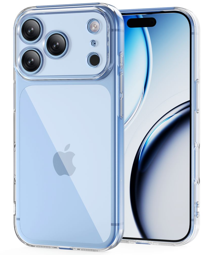 Hülle für Apple iPhone 18 Pro Max / 17 Pro Max, Tech-Protect, Flexair mit Displayschutz, Transparent