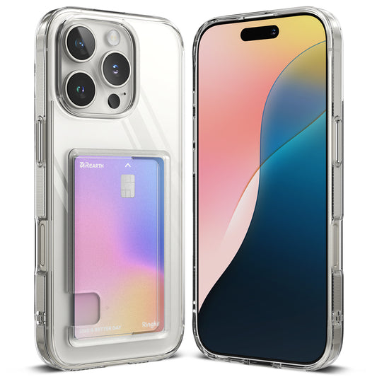 Étui pour Apple iPhone 16 Pro Max, Ringke, Fusion Card, Transparent