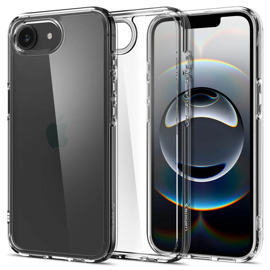 Coque pour Apple iPhone 16e, Spigen, Crystal Hybrid, Transparente