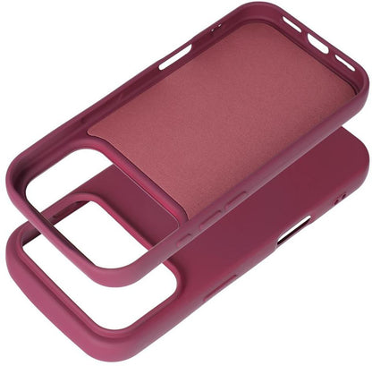Hülle für Apple iPhone 18 Pro / iPhone 17 Pro, OEM, Silikon, Weinrot
