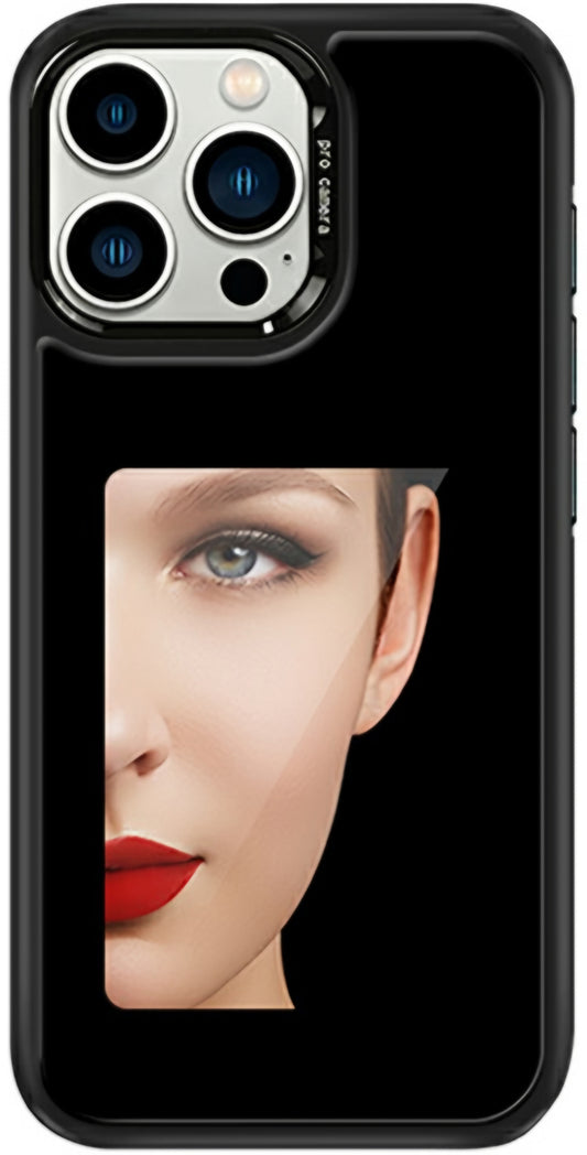 Coque pour Apple iPhone 15 Pro, OEM, Écran E-Ink Personnalisé (4 pouces), Noir