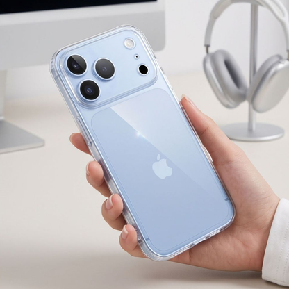 Hülle für Apple iPhone 18 Pro Max / 17 Pro Max, Tech-Protect, Flexair mit Displayschutz, Transparent