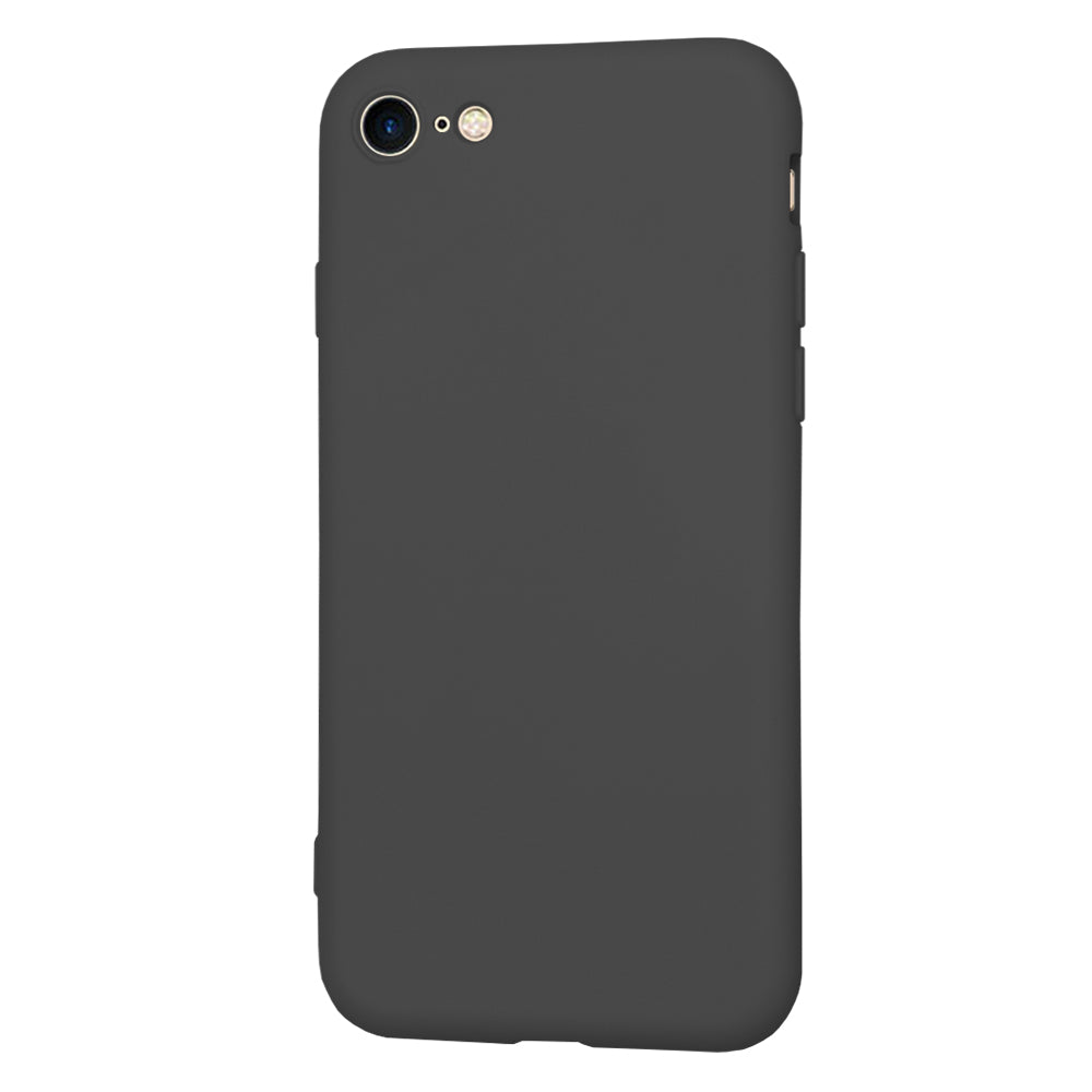 Hülle für Apple iPhone SE (2022) / SE (2020) / 8 / 7, Techsuit, SoftFlex, Schwarz