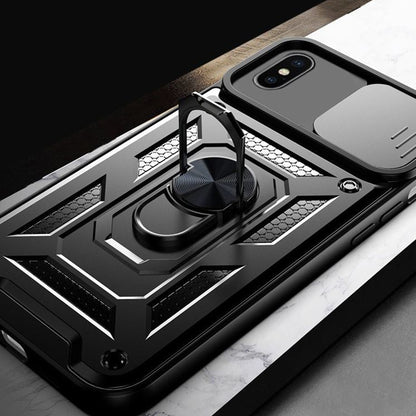 Hülle für Apple iPhone XS Max, Techsuit, CamShield, Schwarz