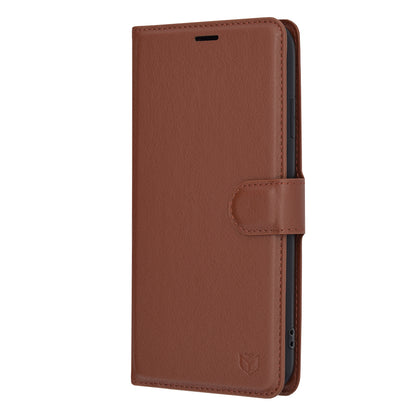 Case for Apple iPhone XS Max, Techsuit, Leather Folio, Brown
