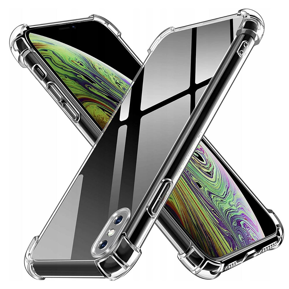 Hülle für Apple iPhone XS Max, Techsuit, stoßfest klar, transparent