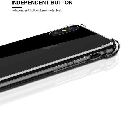 Hülle für Apple iPhone XS Max, Techsuit, stoßfest klar, transparent