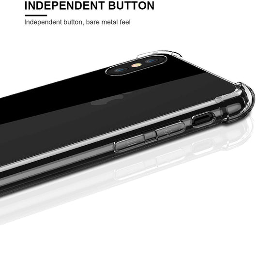 Hülle für Apple iPhone XS / X, Techsuit, stoßfest klar, transparent