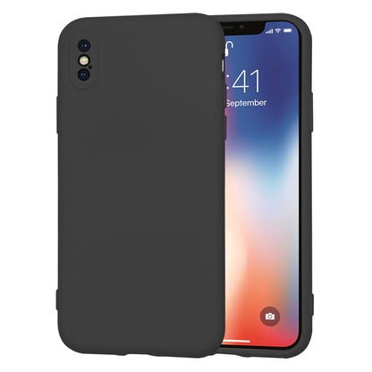 Hülle für Apple iPhone XS / X, Techsuit, SoftFlex, Schwarz