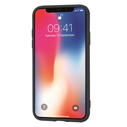 Hülle für Apple iPhone XS / X, Techsuit, SoftFlex, Schwarz