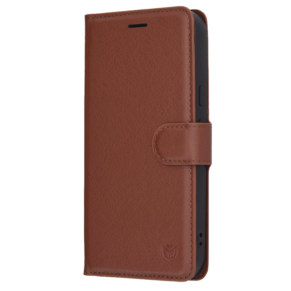 Coque pour Google Pixel 10 Pro XL, Techsuit, Leather Folio, Marron