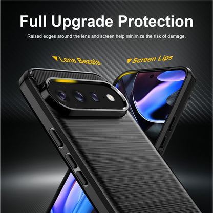 Coque pour Google Pixel 11 Pro / 11, Techsuit, Carbone, Noire