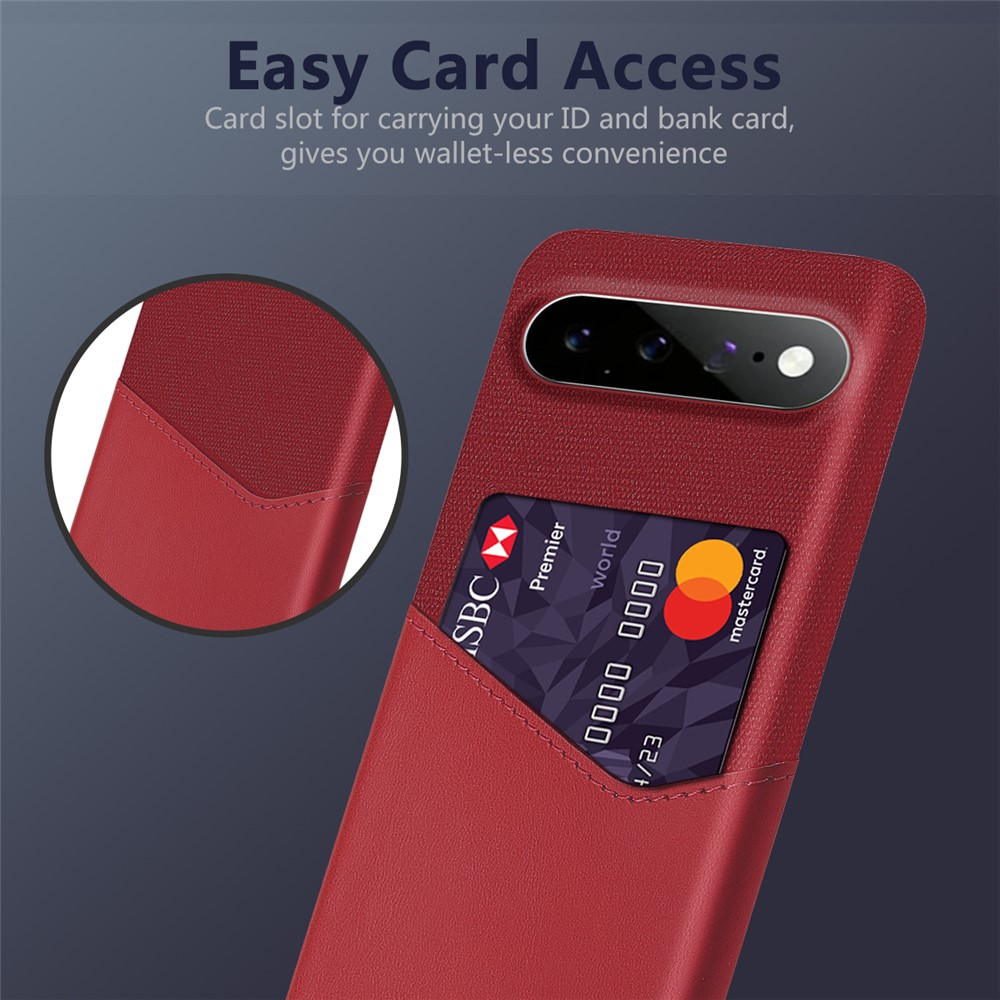 Coque pour Google Pixel 11 Pro XL, OEM, Porte-cartes, Rouge