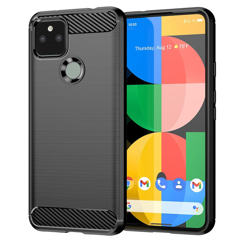 Coque pour Google Pixel 5, Techsuit, Carbone, Noire
