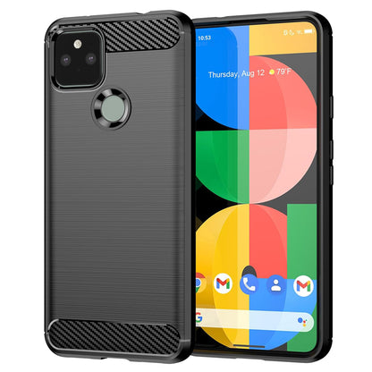 Coque pour Google Pixel 5, Techsuit, Carbone, Noire