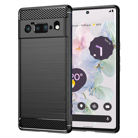 Coque pour Google Pixel 6 Pro, Techsuit, Carbone, Noire