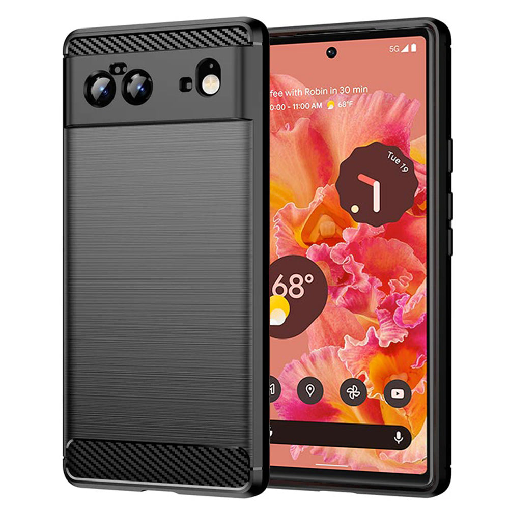 Case for Google Pixel 6, Techsuit, Carbon, Black