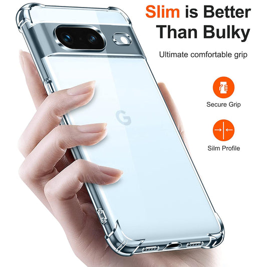 Coque pour Google Pixel 7, Techsuit, Antichoc Claire, Transparente