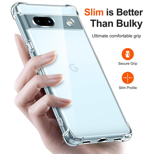Coque pour Google Pixel 7a, Techsuit, Anti-choc Claire, Transparente