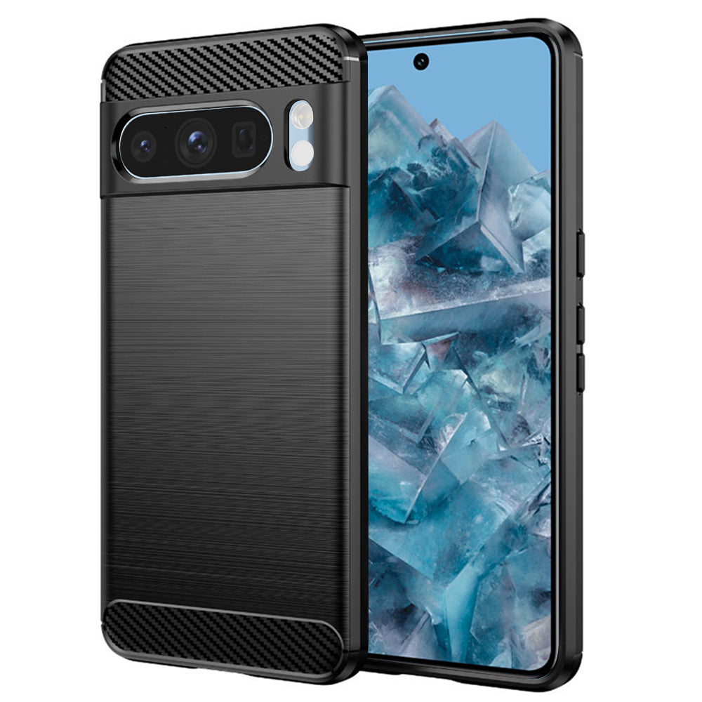 Coque pour Google Pixel 8 Pro, Techsuit, Carbone, Noire