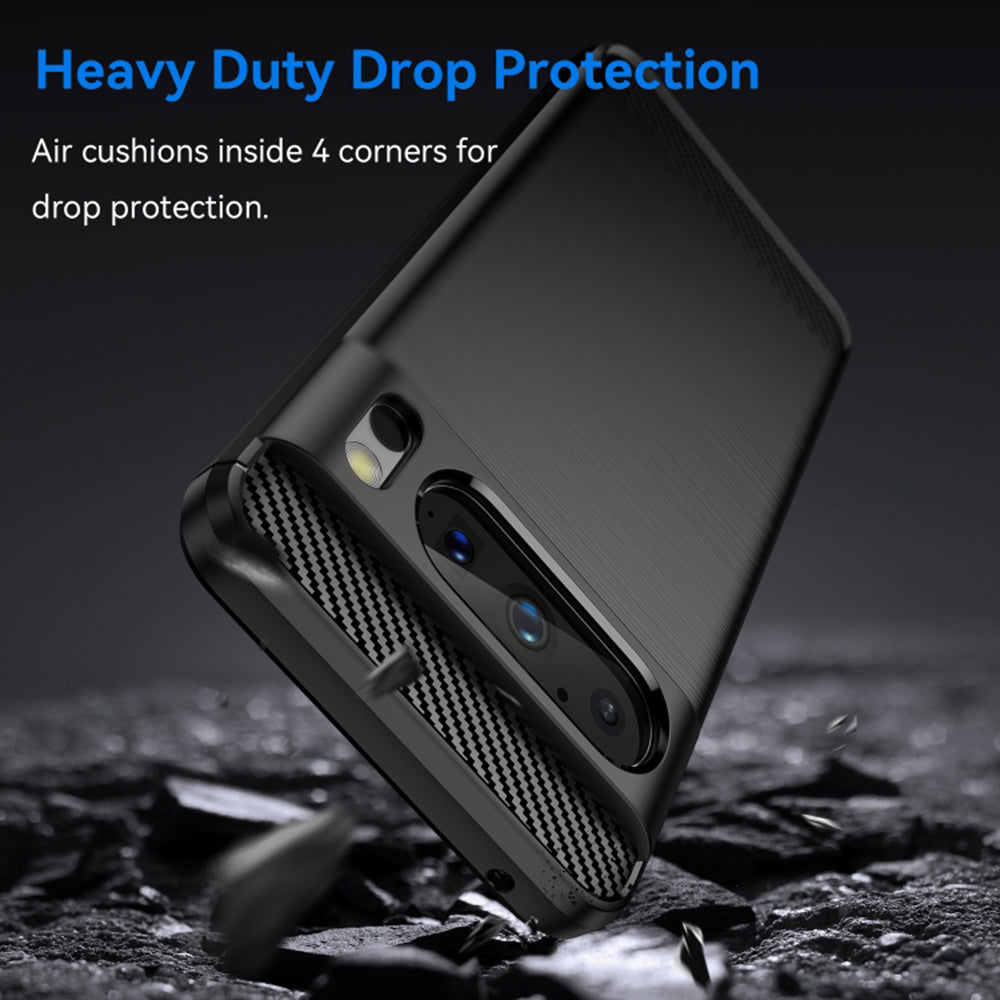 Coque pour Google Pixel 8 Pro, Techsuit, Carbone, Noire