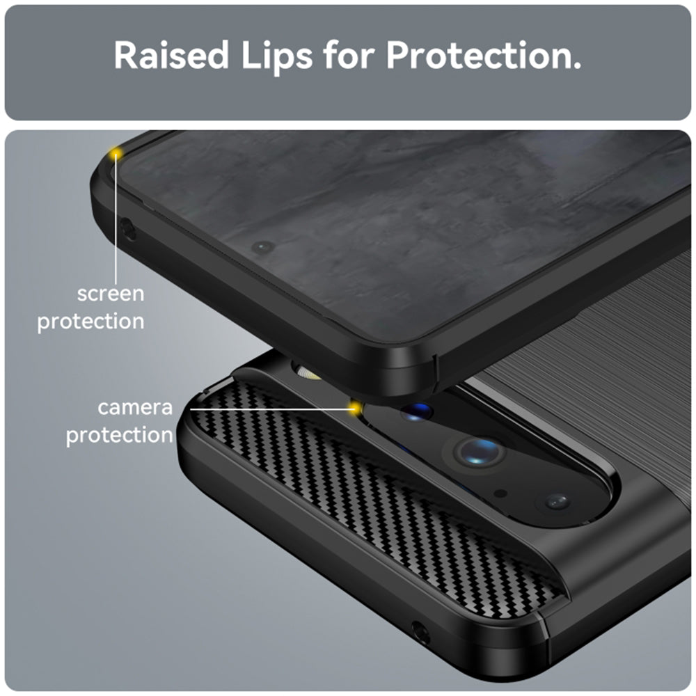 Coque pour Google Pixel 8 Pro, Techsuit, Carbone, Noire