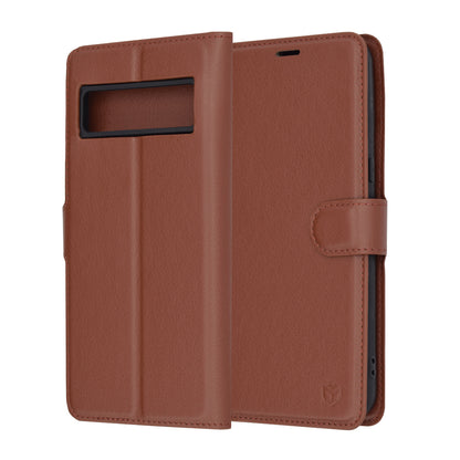 Coque pour Google Pixel 8 Pro, Techsuit, Leather Folio, Marron