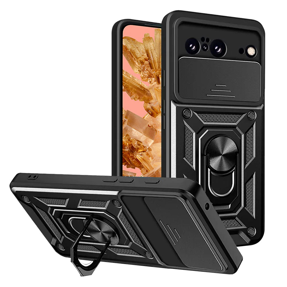 Case for Google Pixel 8, Techsuit, CamShield, Black