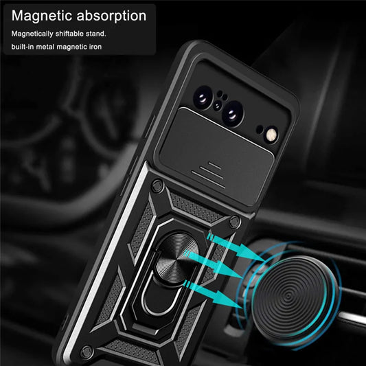 Coque pour Google Pixel 8, Techsuit, CamShield, Noire