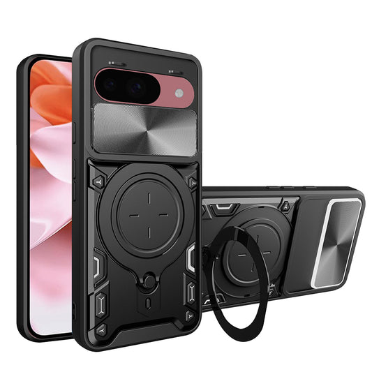 Hülle für Google Pixel 9 / 9 Pro, Techsuit, CamGuard Pro, Schwarz