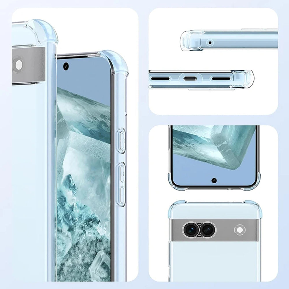 Case for Google Pixel 9 Pro, Techsuit, Shockproof Clear, Transparent