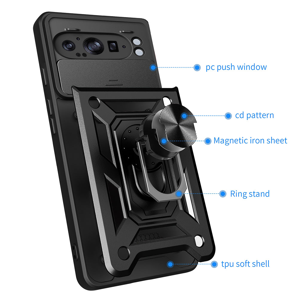 Hülle für Google Pixel 9 Pro XL, Techsuit, CamShield, Grün
