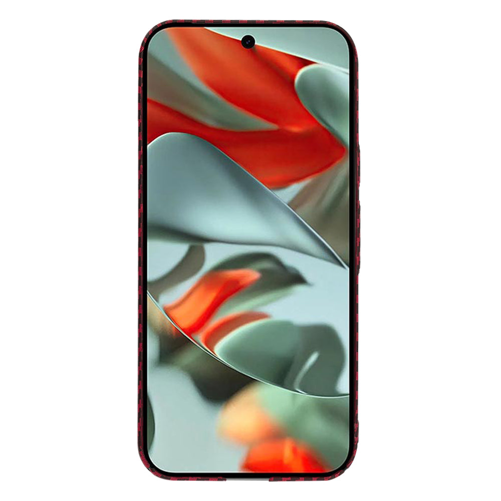 Case for Google Pixel 9 Pro XL, Techsuit, Carbonite FiberShell, Red