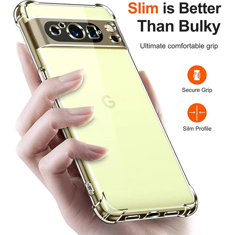 Case for Google Pixel 9 Pro XL, Techsuit, Shockproof Clear, Transparent