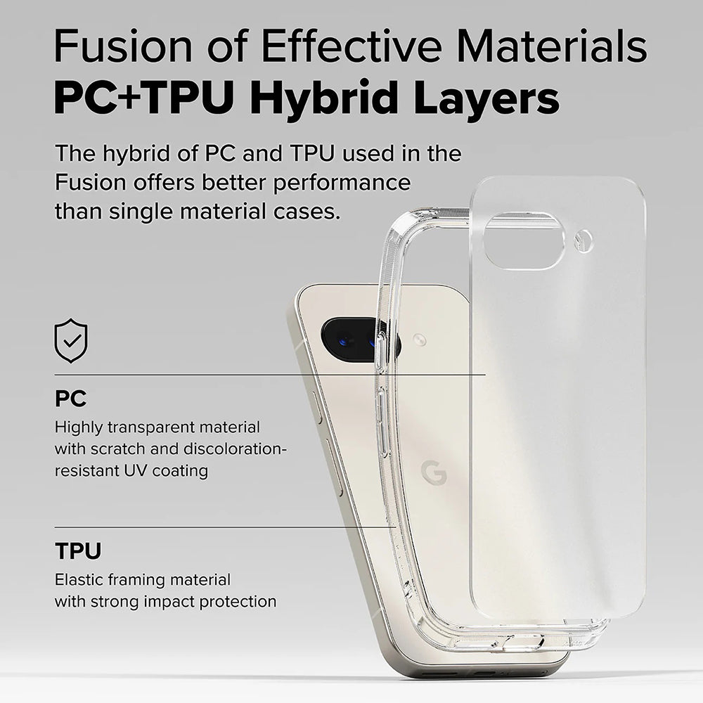 Coque pour Google Pixel 9a, Ringke, Fusion, Transparente Mate